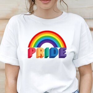 Pride Tee- Rainbow (White/New)